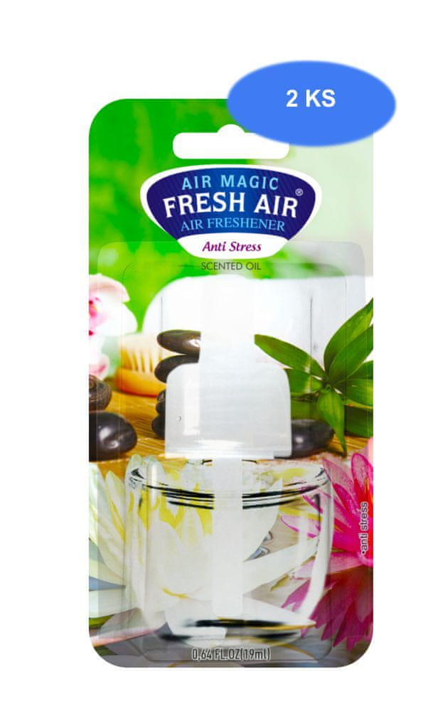 Fresh Air náhradná náplň elektrického osviežovača 19 ml Anti Stress (2 ks) 